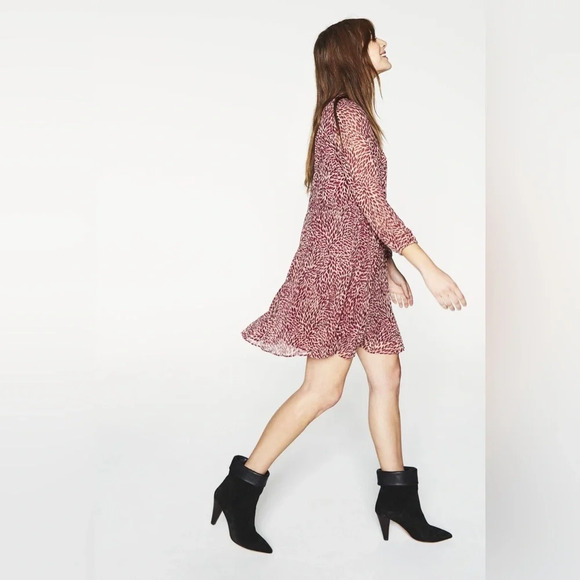 Ba&Sh Grace Chiffon Mini Dress Size 1(Small) - Picture 2 of 8